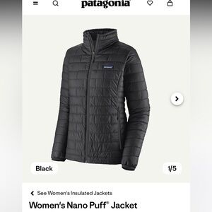 Patagonia Nano Puff - Women’s Black S